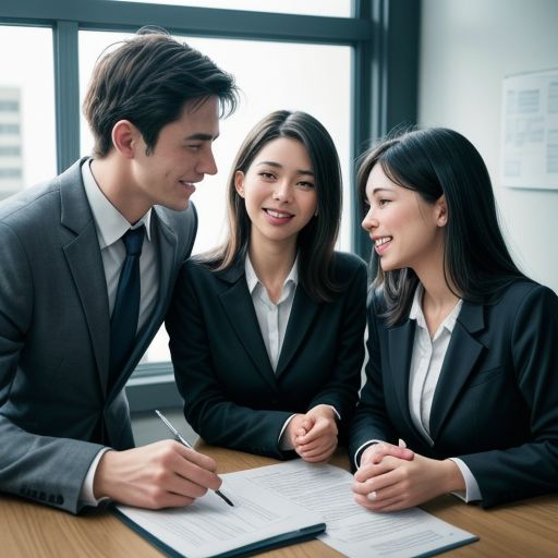 Husband and Wife Lawyers Meeting with Clients